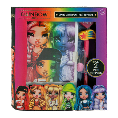 Toyland Regenbogen-Tagebuch mit Stiften