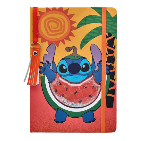Toyland Stitch-Notizbuch mit glitzernder Wassermelone