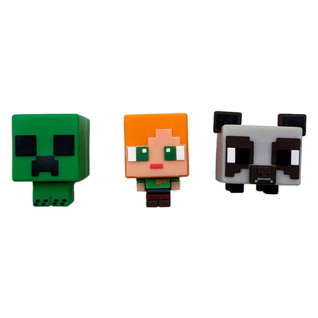 Toy Land Minecraft 3D Radiergummis, 3 Teile.