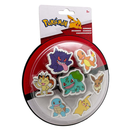 Toyland Pokemon Radiergummi-Set, 7-teilig.