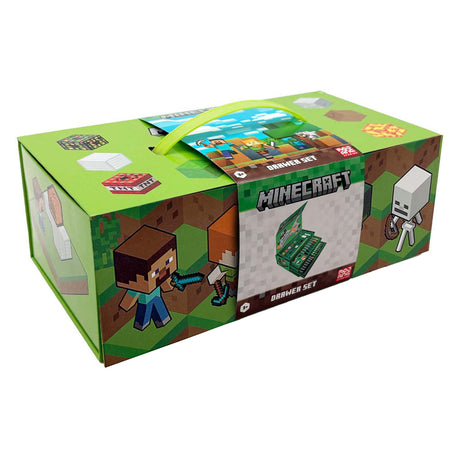 Markenloser Minecraft-Zeichenkasten ohne Marke – Buntstifte – Marker – Farbe – kreativ