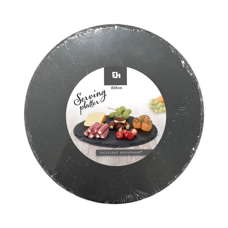 Excellent houseware serveerplateau leisteen ã˜28cm