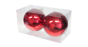 Pb. 1 plastic balls red shiny 180mm