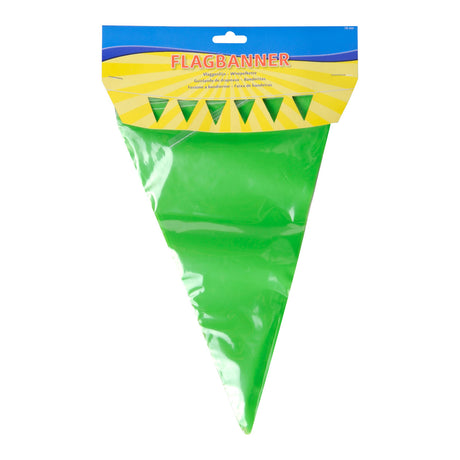 Limonengrüne Flaggenlinie von Folat bv, 10 Meter.