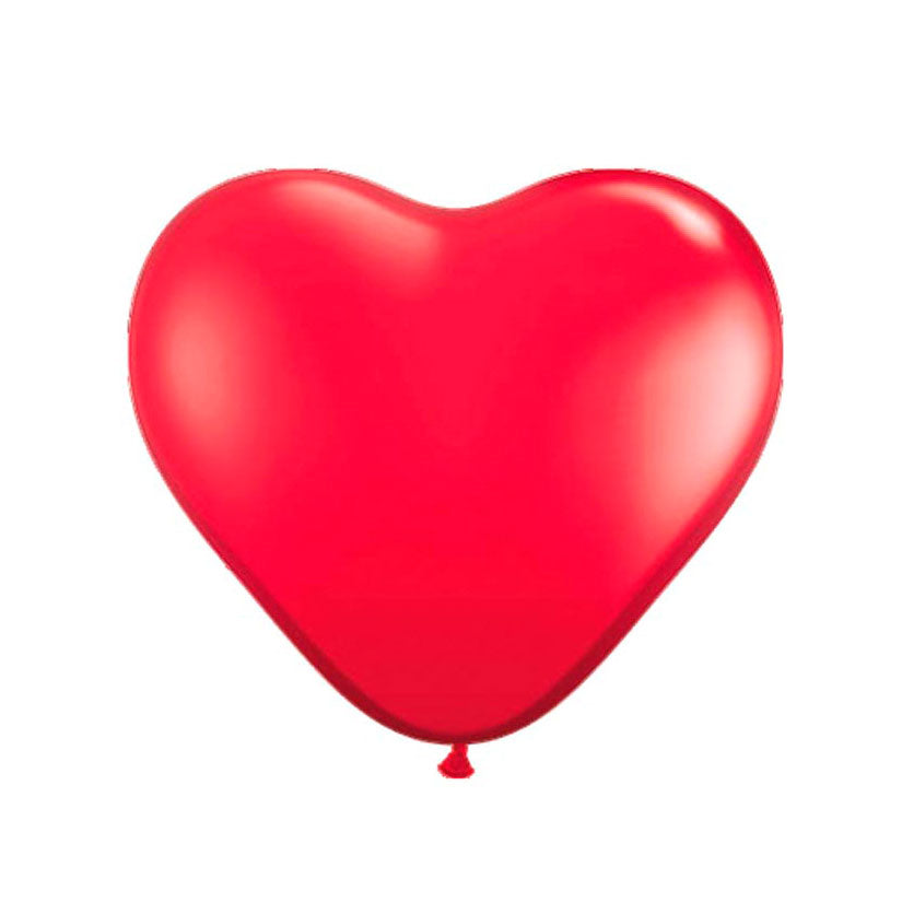 Folat Bv Hart Balloons - Rot, 8st.