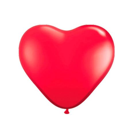 Folat Bv Hart Balloons - Rot, 8st.