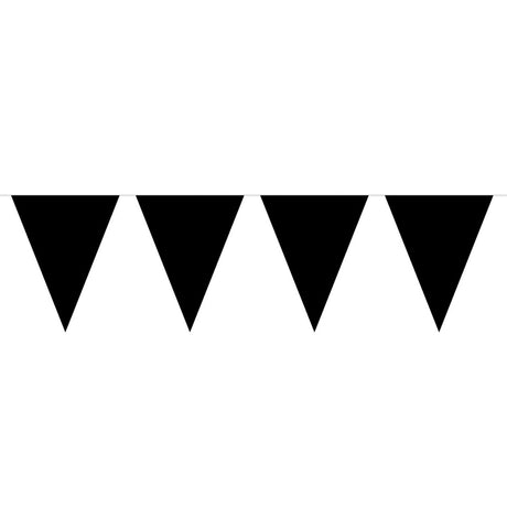 Folat bv schwarze Fahnenleine, 10 Meter.