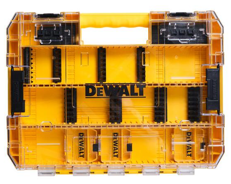 Dewalt Tough Case+ – Organizer für Zubehör – 440 mm x 330 mm x 52 mm – Wasser- und Staubschutz – kann mehrfach personalisiert werden