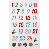Creativ Company Glitzeraufkleber, Adventsfiguren, Bogen 10x16 cm, 1 Bogen
