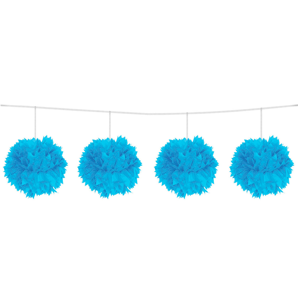 Folat blaue Pompongirlande