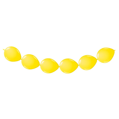 Folat bv gelbe Knopfballons, 8 Stück.