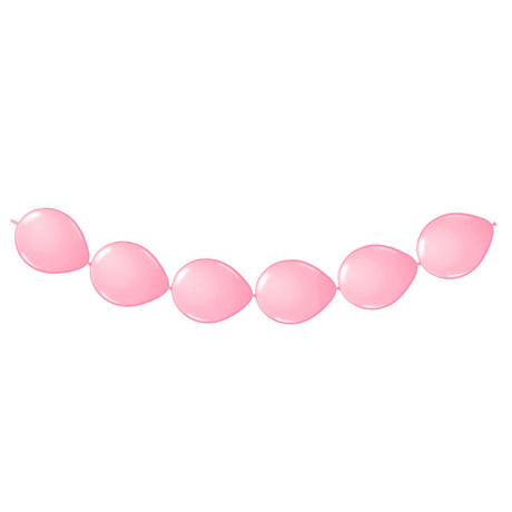 Folat bv rosa Knopfballons, 8 Stück.