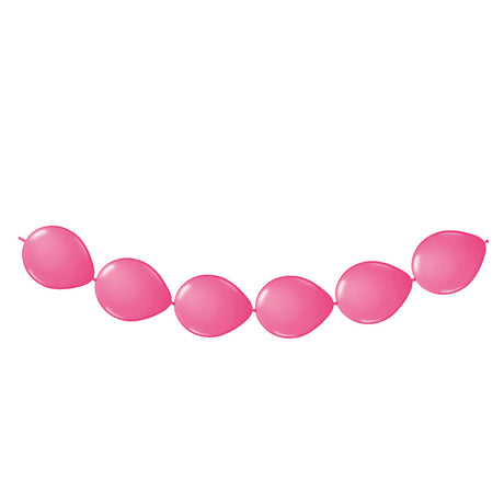Folat bv magentafarbene Knopfballons, 8 Stück.