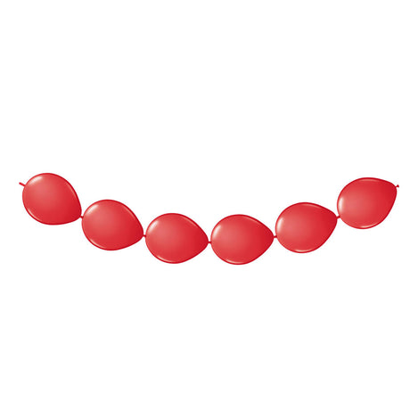 Folat bv rote Knopfballons, 8 Stück.
