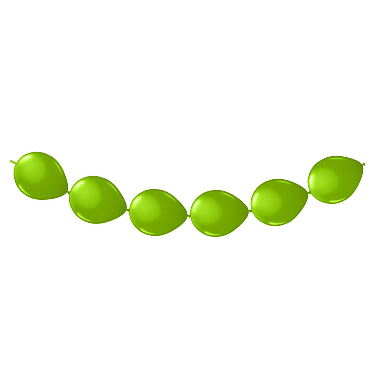 Folat bv lindgrüne Knopfballons, 8 Stück.