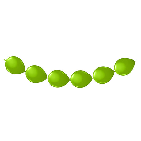 Folat bv lindgrüne Knopfballons, 8 Stück.