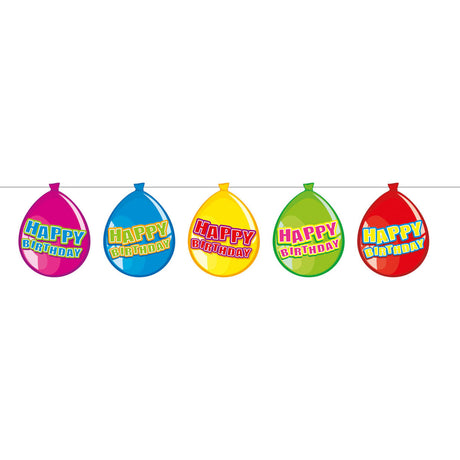 Folat bv Flag Line Ballons „Happy Birthday“, 10 mtr.