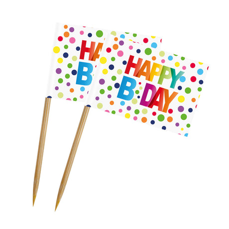 Folat bv Partysticks Happy Birthday, 50 Stk.