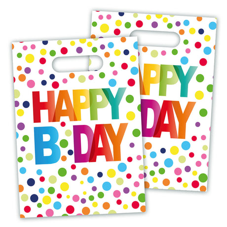 Folat bv Happy Birthday Konfetti-Spenderbeutel, 8 Stück.