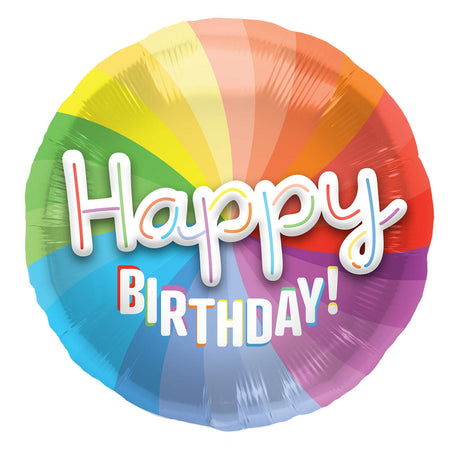 Folat bv 3D-Folienballon „Happy Birthday“, 56 cm