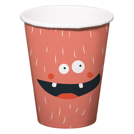 Folat bv Pappbecher Monster Bash 250 ml, 6 Stück.