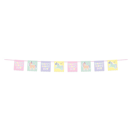 Folat bv Flaggenlinie Einhörner Regenbogen, 6 m