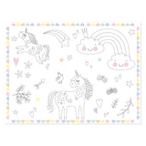 Folat bv färbbare Tischsets Einhörner Regenbogen, 6 Stück.