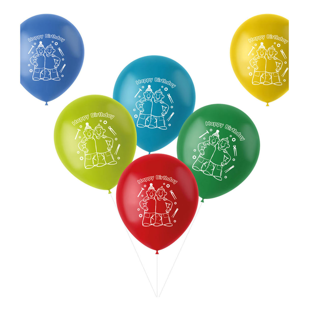 Folat bv Nachbar-Nachbar-Luftballons, 6 Stück.