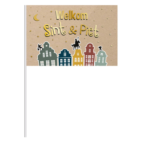Folat bv wehende Flagge „Willkommen Sankt Pete“, 30x20cm