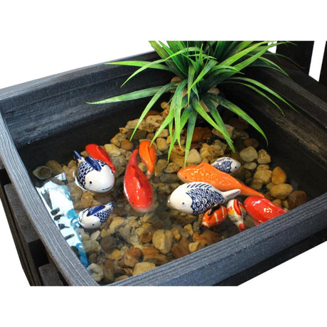 Gerkimex schwimmender Fisch 6cm 2 Arten weiß oder orange