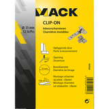 Mack 1015225 - 12 inboorscharnieren clip on 35mm 110° opliggende deur | 5 stuks