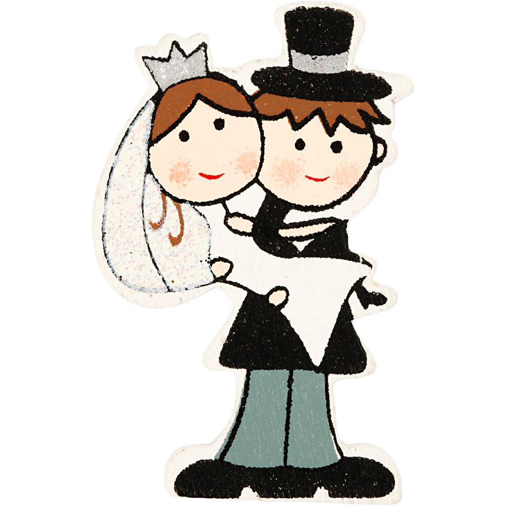 Https: www.cchobby.nl Bridal Couple-h-50-mm-4-piece-1-box