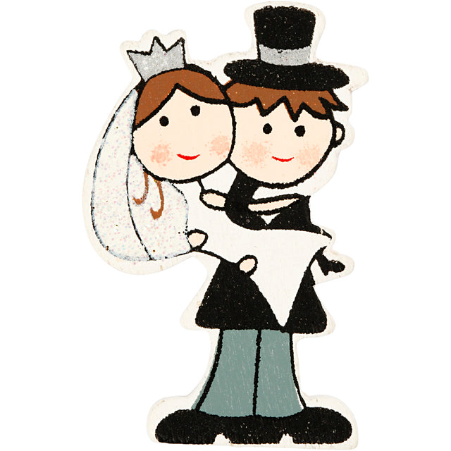 Https: www.cchobby.nl Bridal Couple-h-50-mm-4-piece-1-box