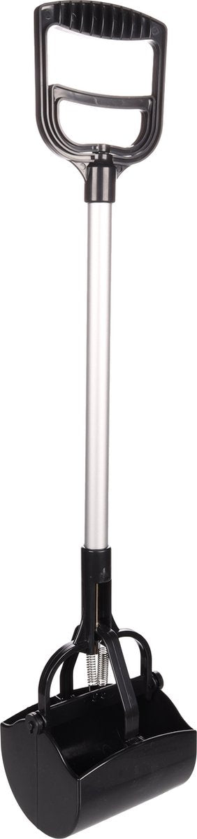 Flamingo Kotschaufel Piper – Grau Schwarz – 70,5 cm hoch – Hygienische Kotschaufel für Hunde