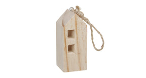 Pb. 1 wooden house natural 5x5x12 cm