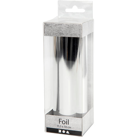Kreativfirma Deco Folie Silber, 50 cm
