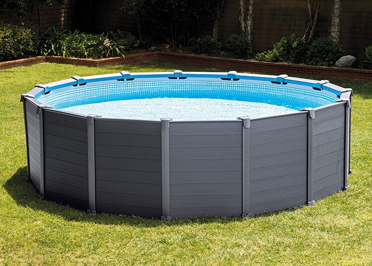 Intex Schwimmbad Graphit Panel 478 x 124 cm