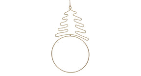 Pc. 1 metal deco hanger gold ø 30x53 cm