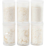 Creativ Company Bio Sparkles Pailletten, Silber, Weiß, 6x7 ml 1 Box