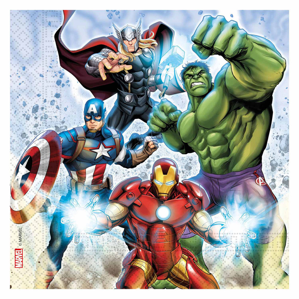 Globos Papierservietten FSC Avengers Infinity Stones, 20 Stk.