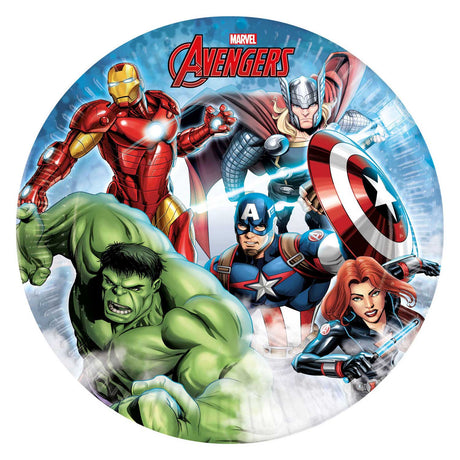 Globos Pappteller FSC Avengers Infinity Stones, 8 Stk.