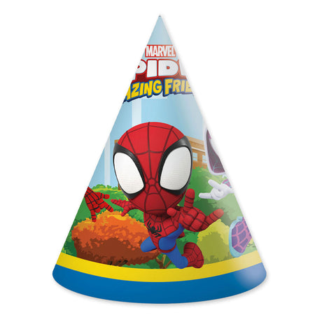Globos Papierhüte FSC Spidey, 6 Stk.