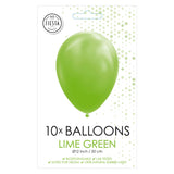 Globos Balloons Lime Green, 30 cm, 10st.
