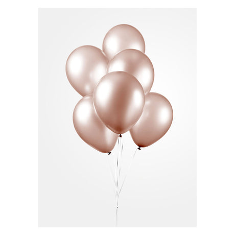Globos Balloons Perle Rose Gold 30 cm, 10st.