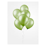 Globos Balloons Metallic Green 30 cm, 10st.