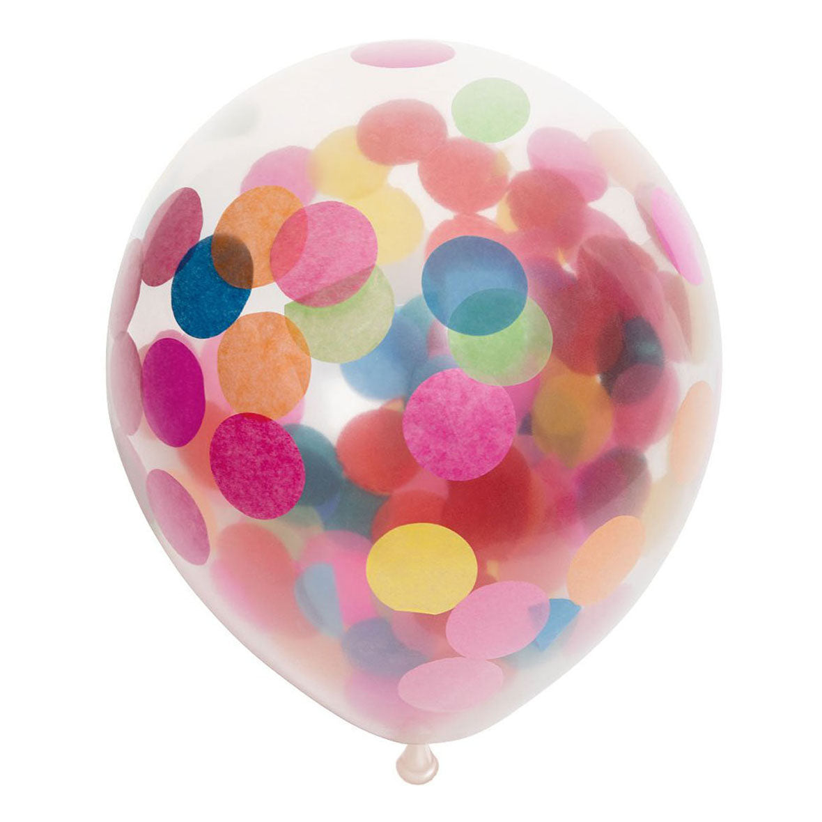 Globos Konfetti-Luftballons Papier-Konfetti-Mix 30cm, 6 Stk.
