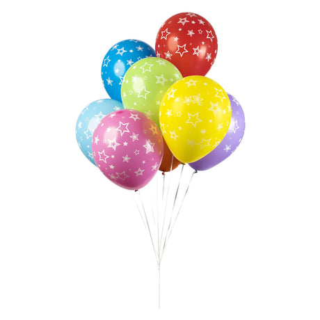 Globos Luftballons Sterne bunt gemischt 30cm, 8St.