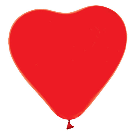 Globos Luftballons Herzballons Rot 30cm, 6 Stk.
