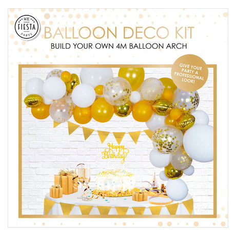 Globos Ballonbogen-Set Gold