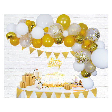 Globos Ballonbogen-Set Gold